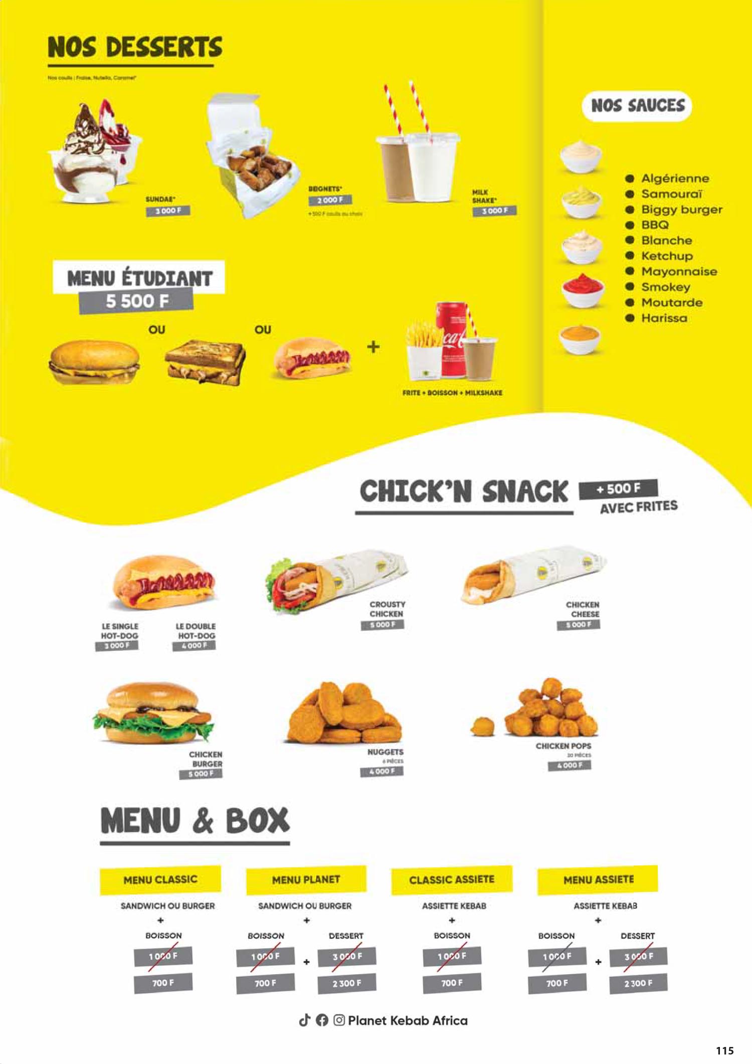 Menu Planet Kebab — page 2