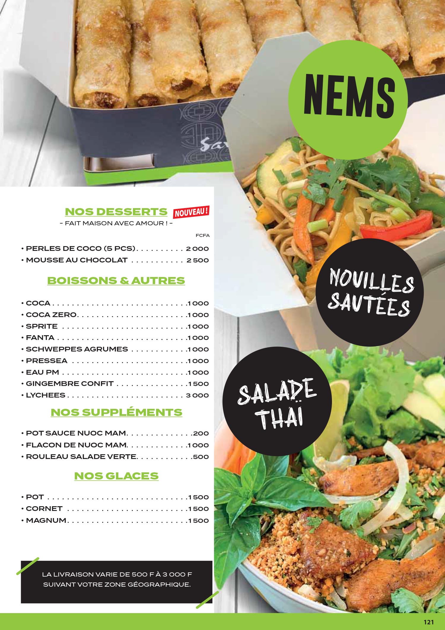 Menu Saveurs d’Asie — page 2