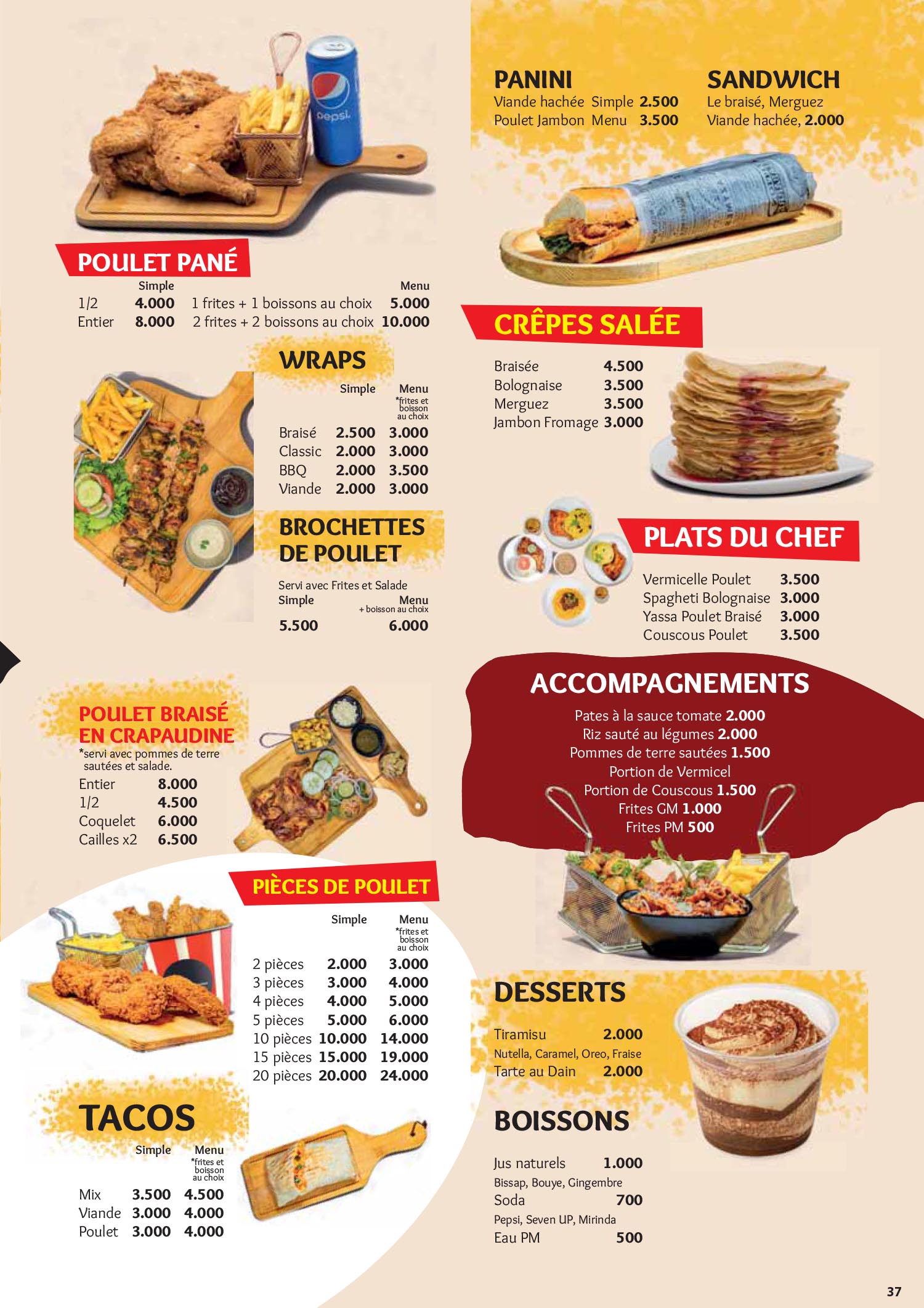 Menu Chicken Times — page 2