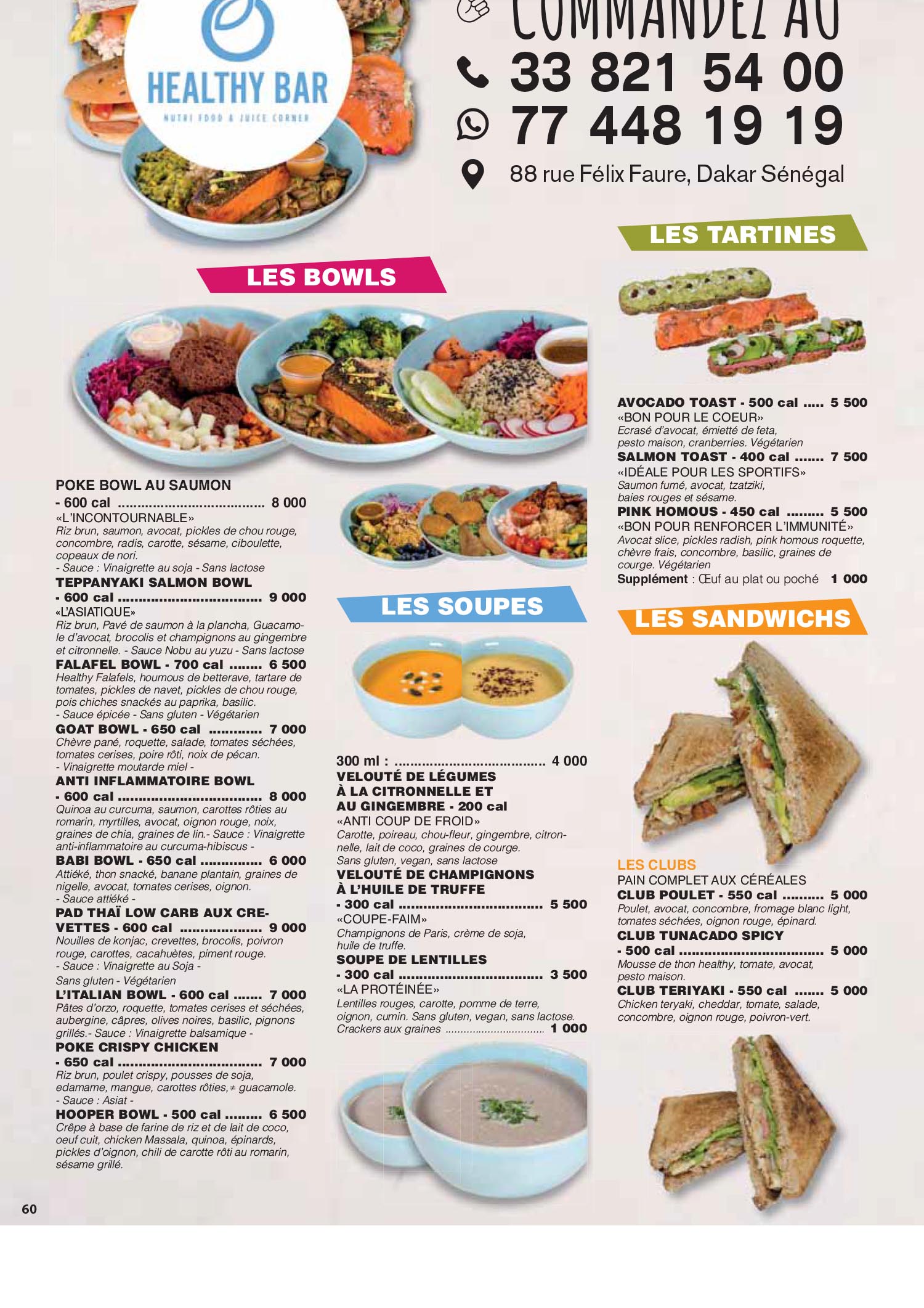 Menu Healthy Bar — page 1