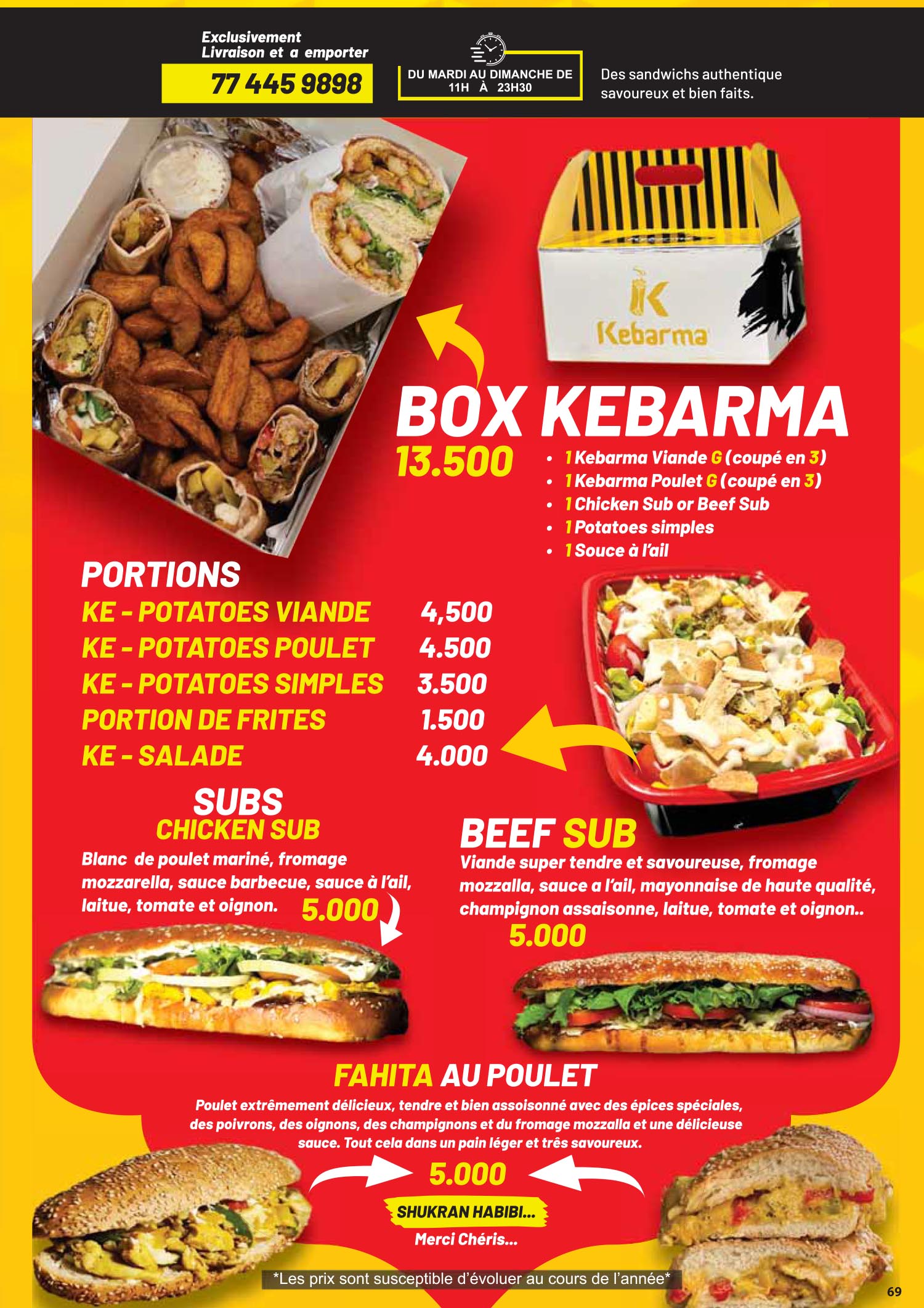 Menu Kebarma — page 2