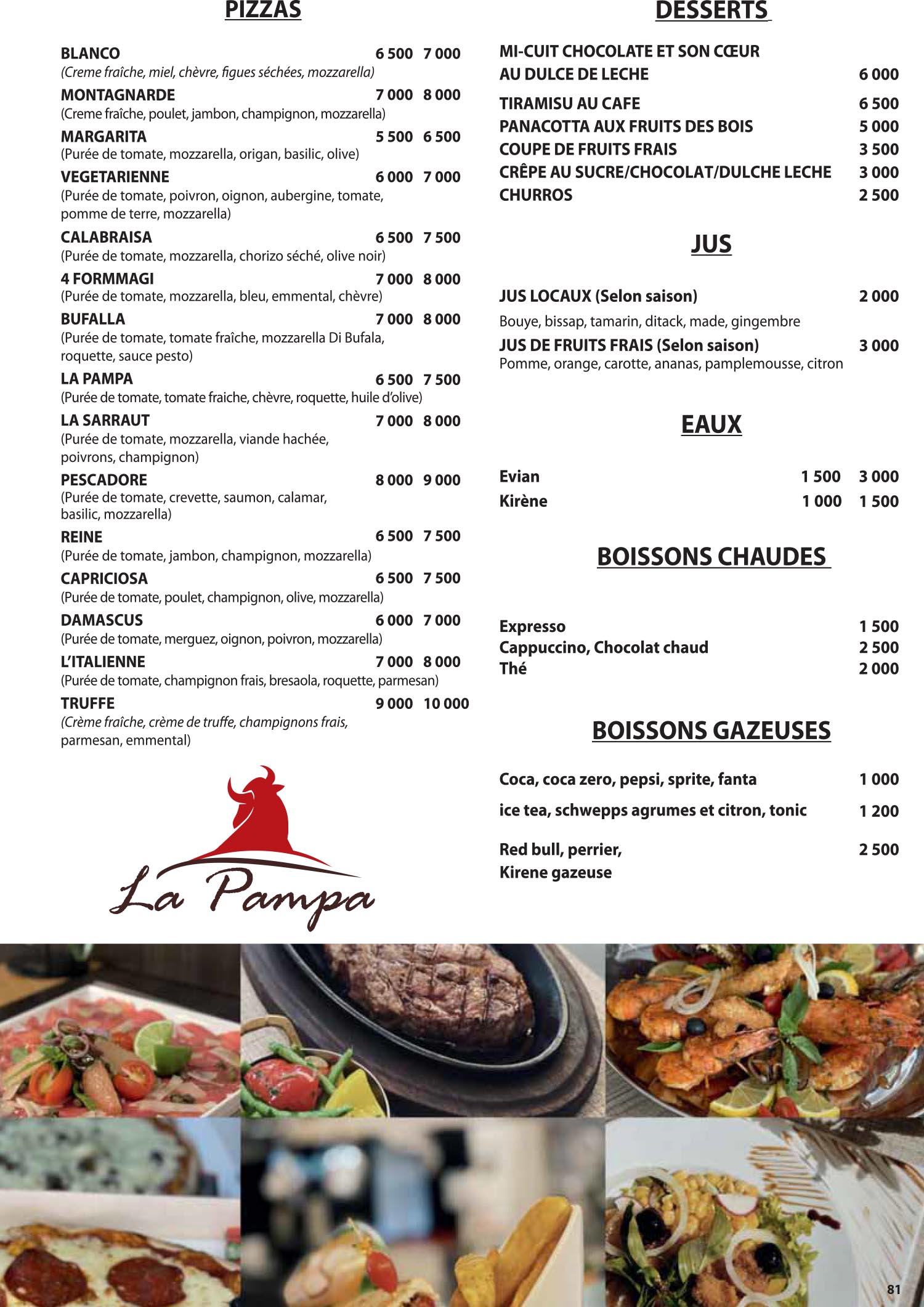 Menu La Pampa — page 2