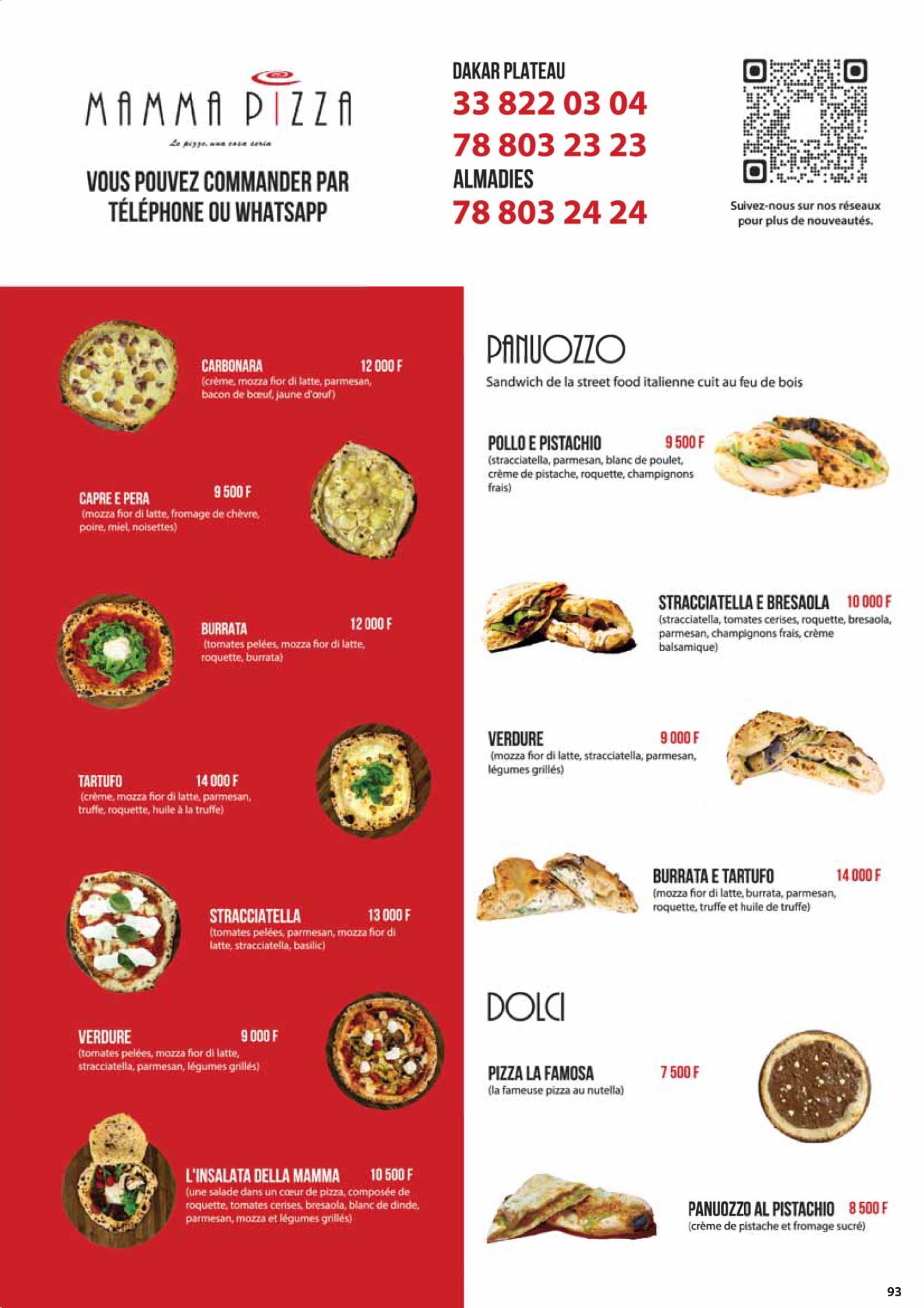 Menu Mama Pizza — page 2